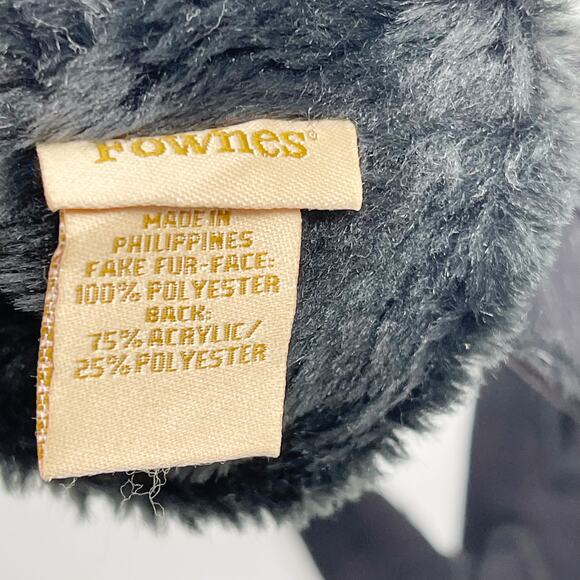 Fownes Faux Fur Faux Suede Leather Gloves Black OS - Picture 9 of 11